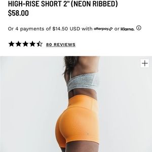 ISO NOBULL neon ribbed shorts!